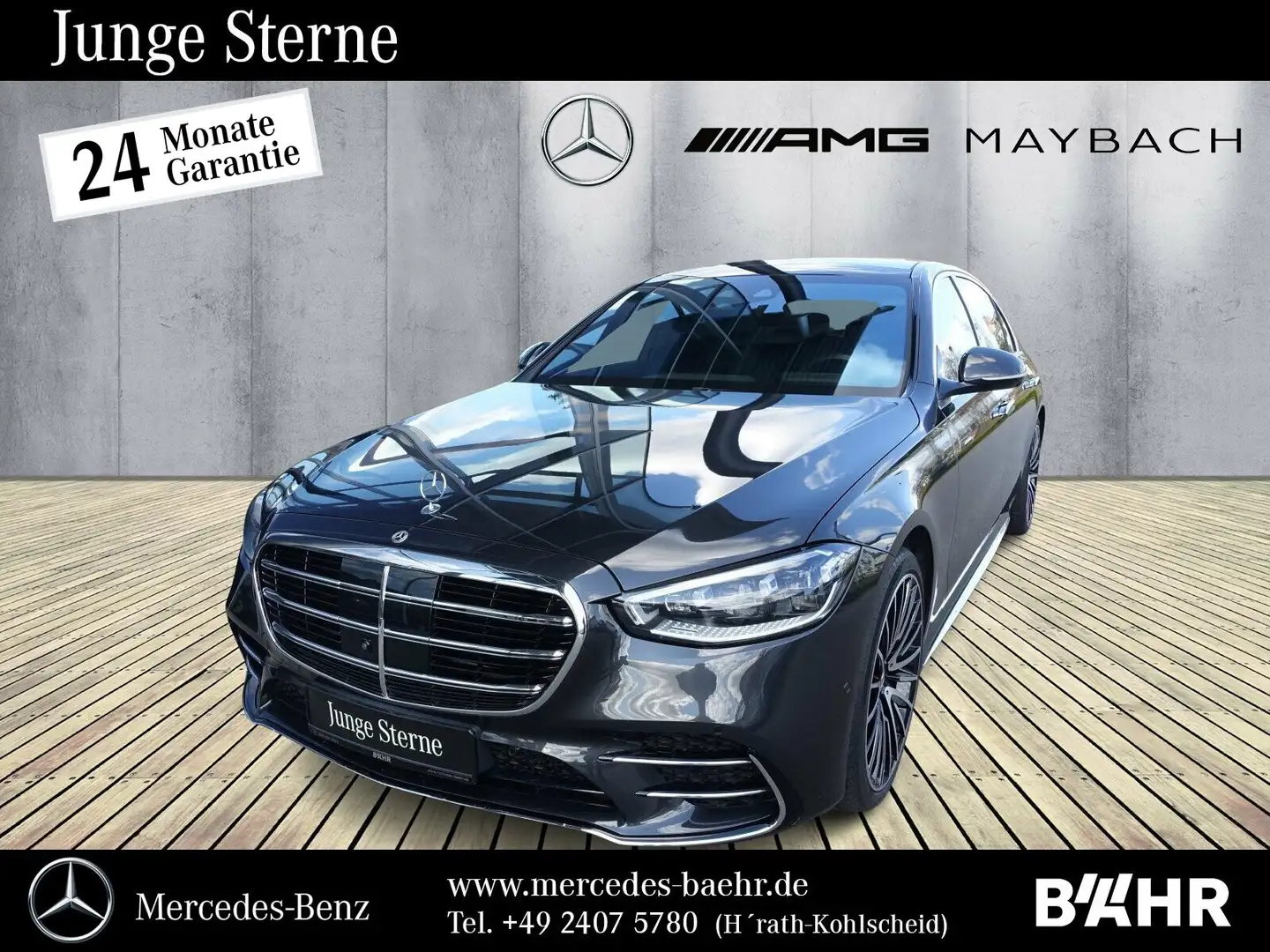 Mercedes-Benz S 400 S 400 d 4M lang AMG/Burmester3D/Pano/Distronic Gris - 1