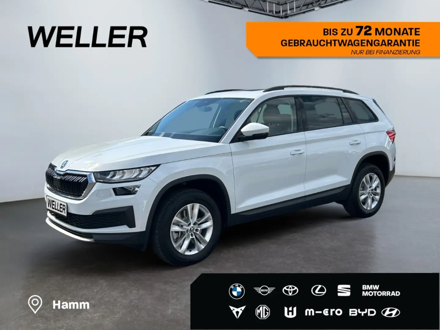 Skoda Kodiaq 2.0 TDI DSG Ambition *7-Si*Pano*ACC*RCam* Weiß - 1