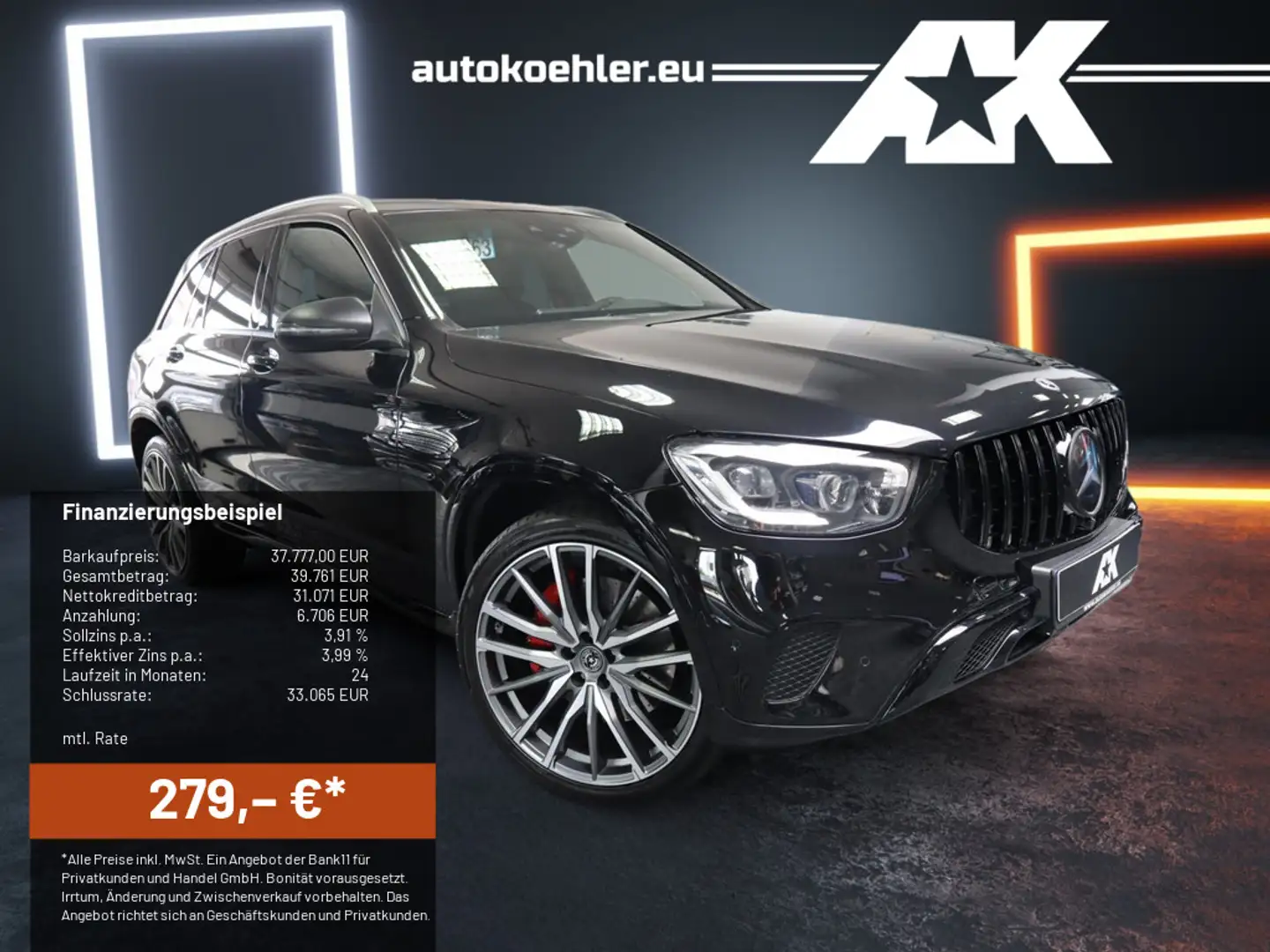 Mercedes-Benz GLC 400 d 4Matic AK-DESIGNO Edition Czarny - 1