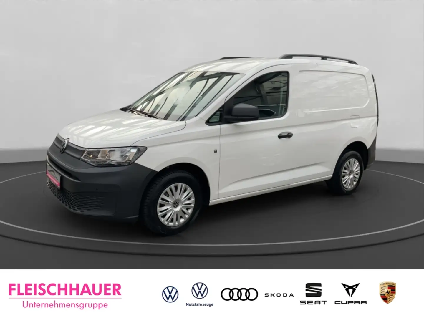 Volkswagen Caddy Cargo 2.0 TDI Klima AHK DAB Tel.-Vorb. PDCv+h  Müd Weiß - 1