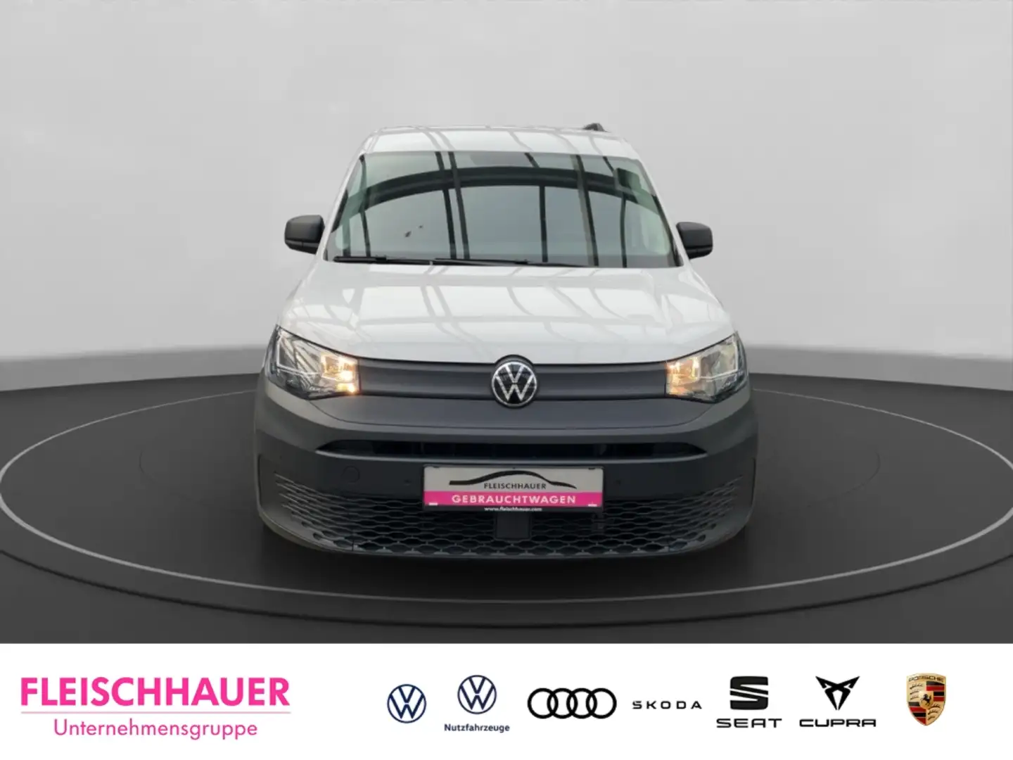 Volkswagen Caddy Cargo 2.0 TDI Klima AHK DAB Tel.-Vorb. PDCv+h  Müd Weiß - 2