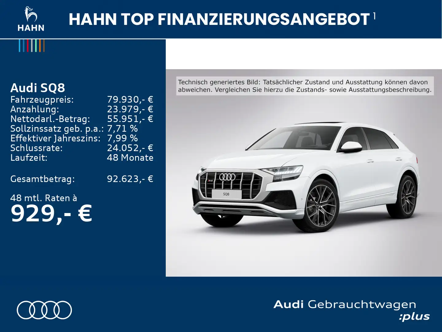 Audi SQ8 TFSI quattro Matrix °360 B&O Standh AHK HUD Weiß - 2