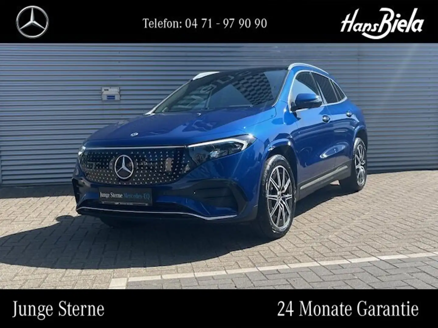 Mercedes-Benz EQA 300 EQA 300 4M AMG Prem/19"/Pano/Bur/Dis/AHK/360/Mem Blau - 1