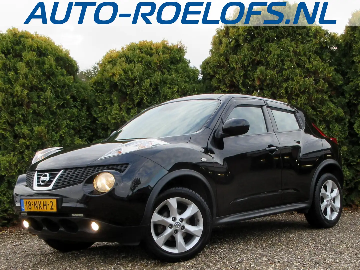 Nissan Juke 1.6 Acenta*Ecc*Cruise Control* Zwart - 1
