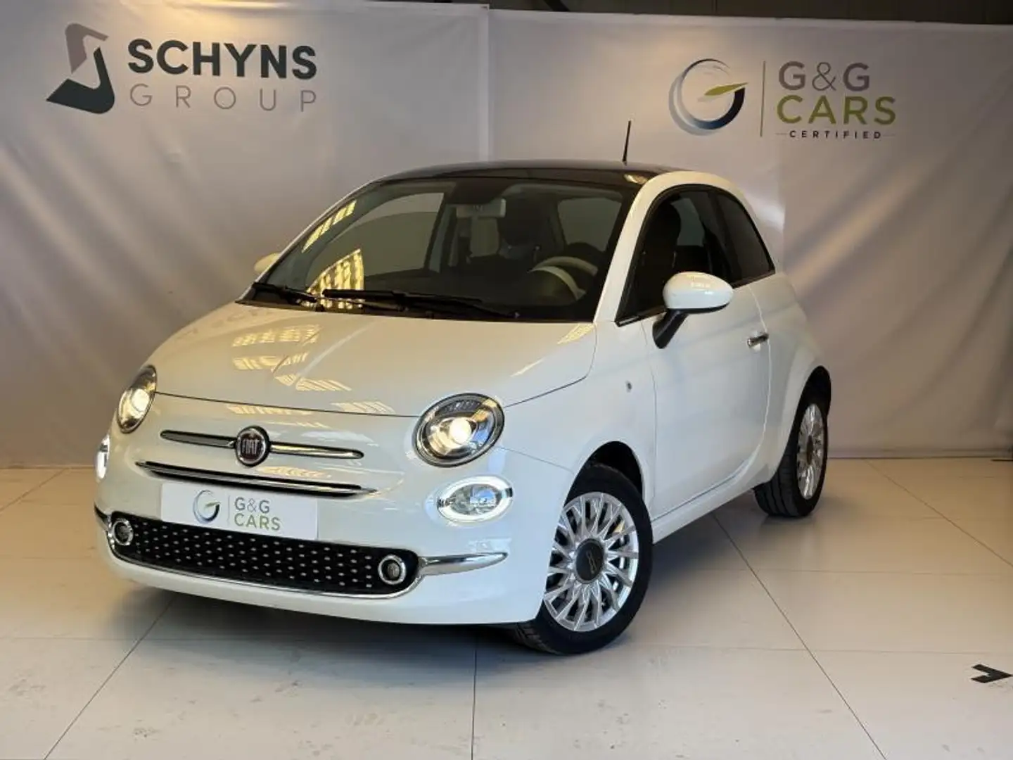 Fiat 500 Mid Hybrid Wit - 1