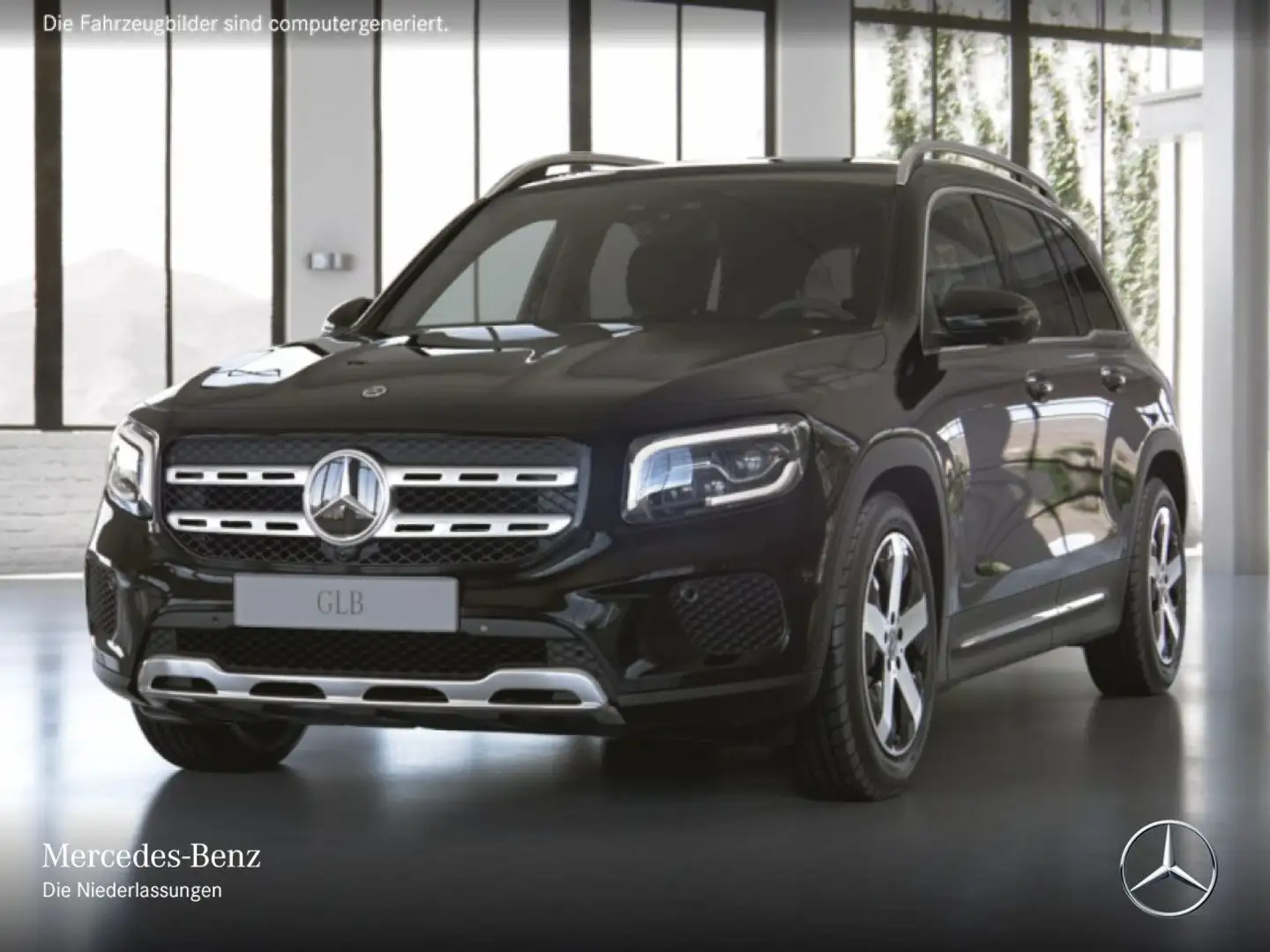 Mercedes-Benz GLB 200 d 4M PROGRESSIVE+PANO+360°+AHK+MULTIBEAM Schwarz - 2