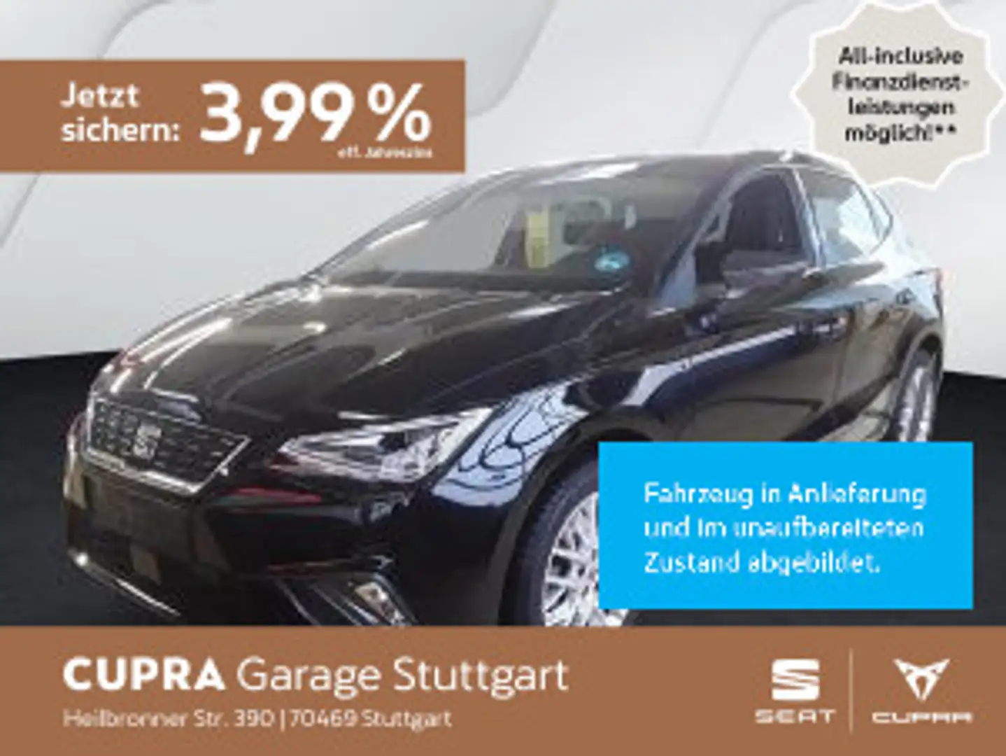 SEAT Ibiza Xcellence 1.0 TSI 85kW DSG *Kamera* *NAVI* Schwarz - 1