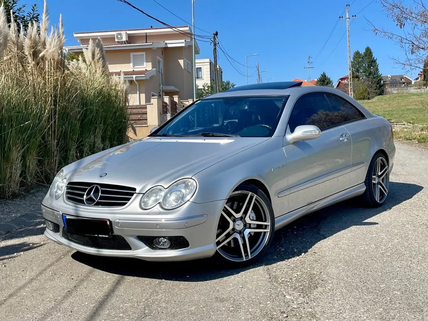 Mercedes-Benz CLK 55 AMG Coupe BOSE LEDER STZH NAVI Argent - 2