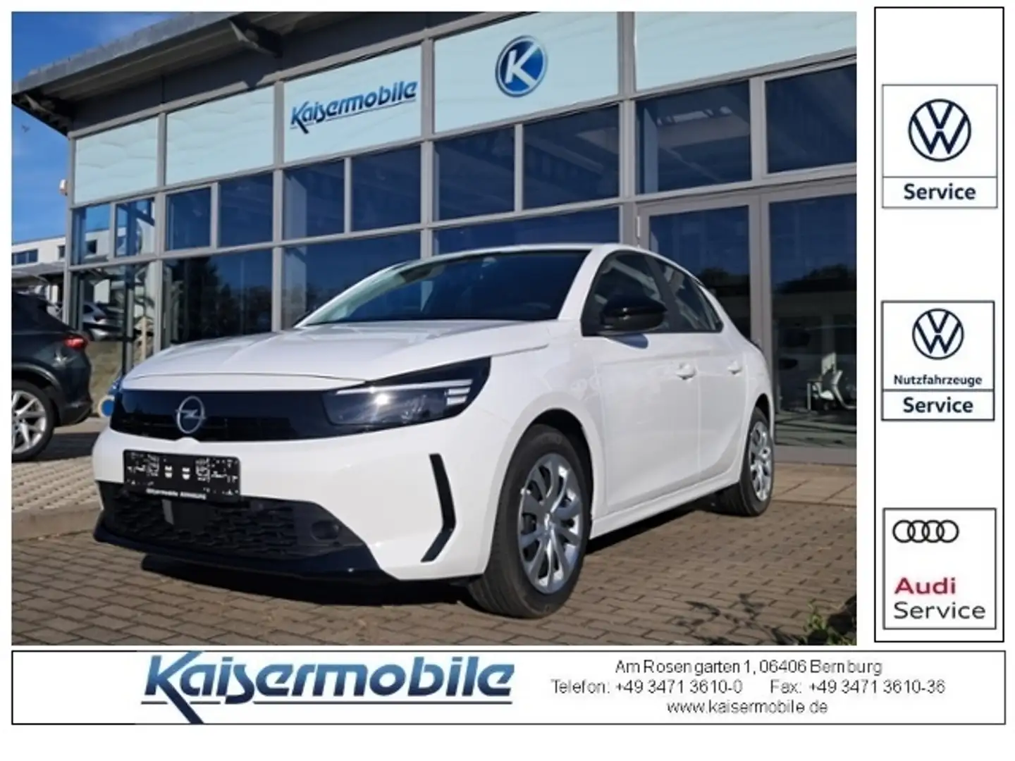 Opel Corsa F 1.2 Turbo Edition+LED+APP+GRA+SH KLIMA Weiß - 1