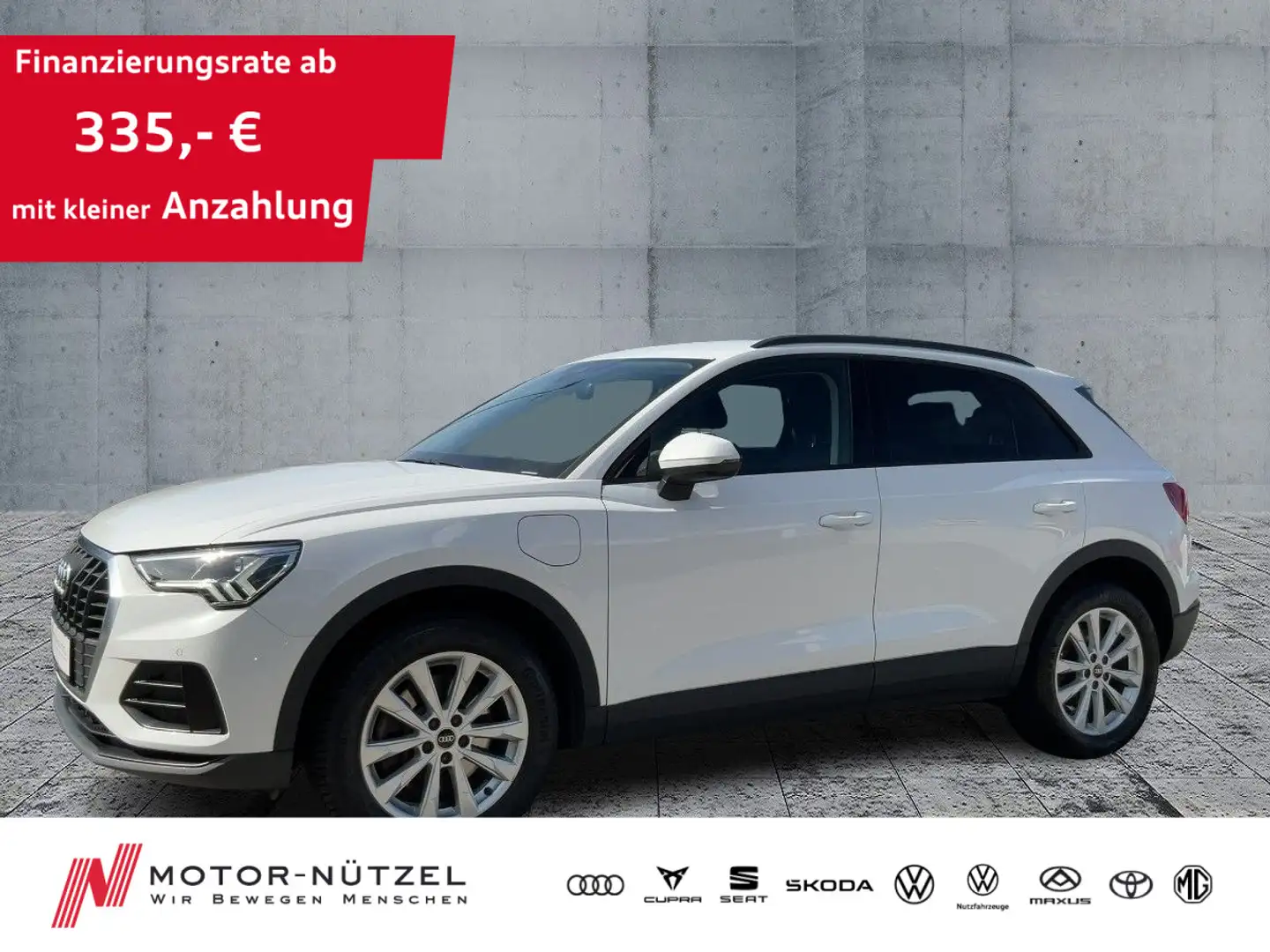 Audi Q3 45 TFSI e S-TR LED+RFK+GRA+SHZ+18"LM+VC Blanc - 1