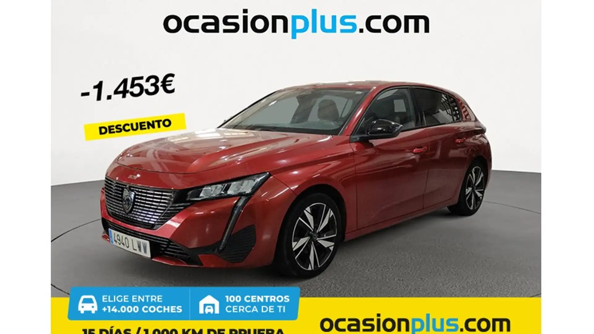 Peugeot 308 1.2 PureTech S&S Allure 130 Rouge - 1
