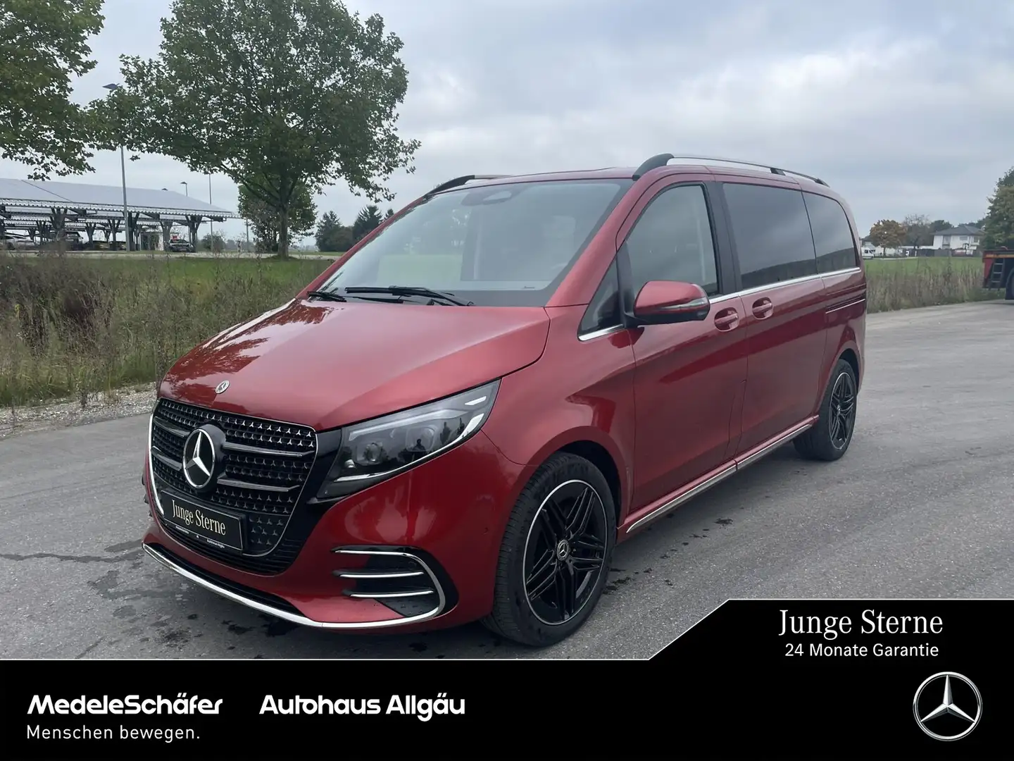Mercedes-Benz V 300 V 300 d AVANTGARDE Kompakt AMG AHK DISTRONIC LED Rouge - 1
