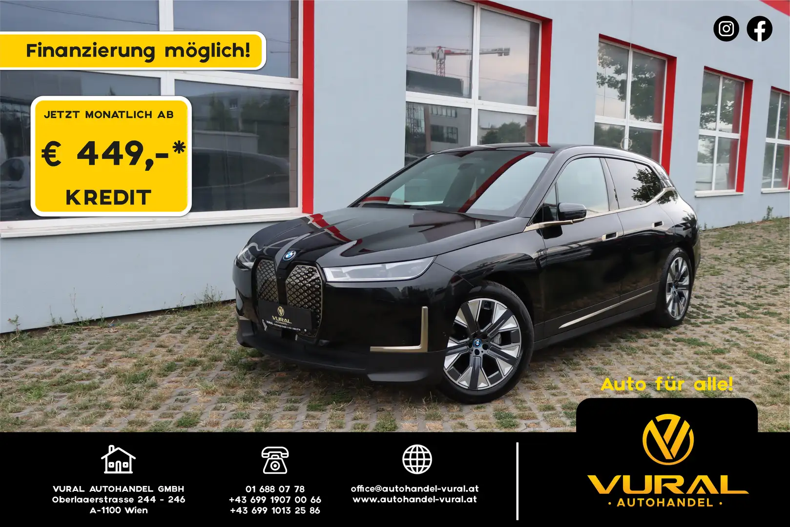 BMW iX 40xDrive|Panoramadach Sky|Soft-Close|BowersWilkins Schwarz - 1