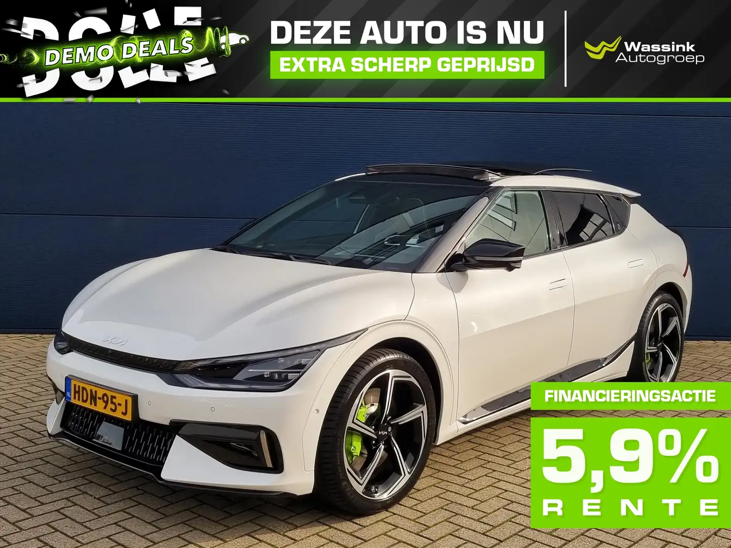 Kia EV6 DEMO DEAL I 77,4kWh 585pk AWD GT | LED | Meridian Wit - 1