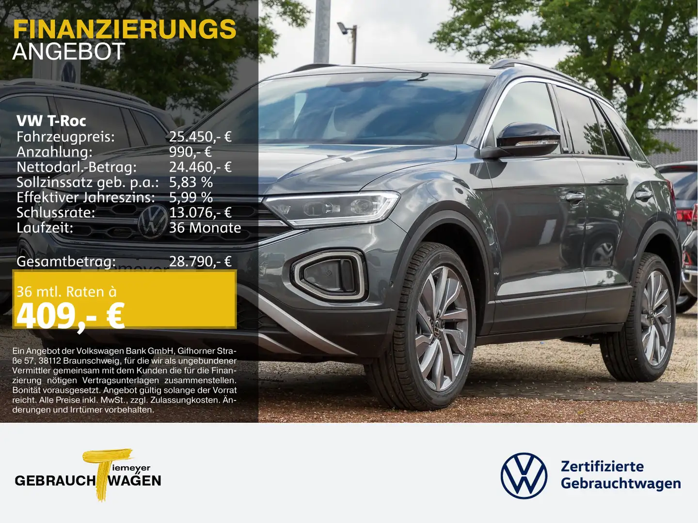 Volkswagen T-Roc 1.5 TSI DSG MOVE IQ.LIGHT KAMERA NAVI Gris - 1