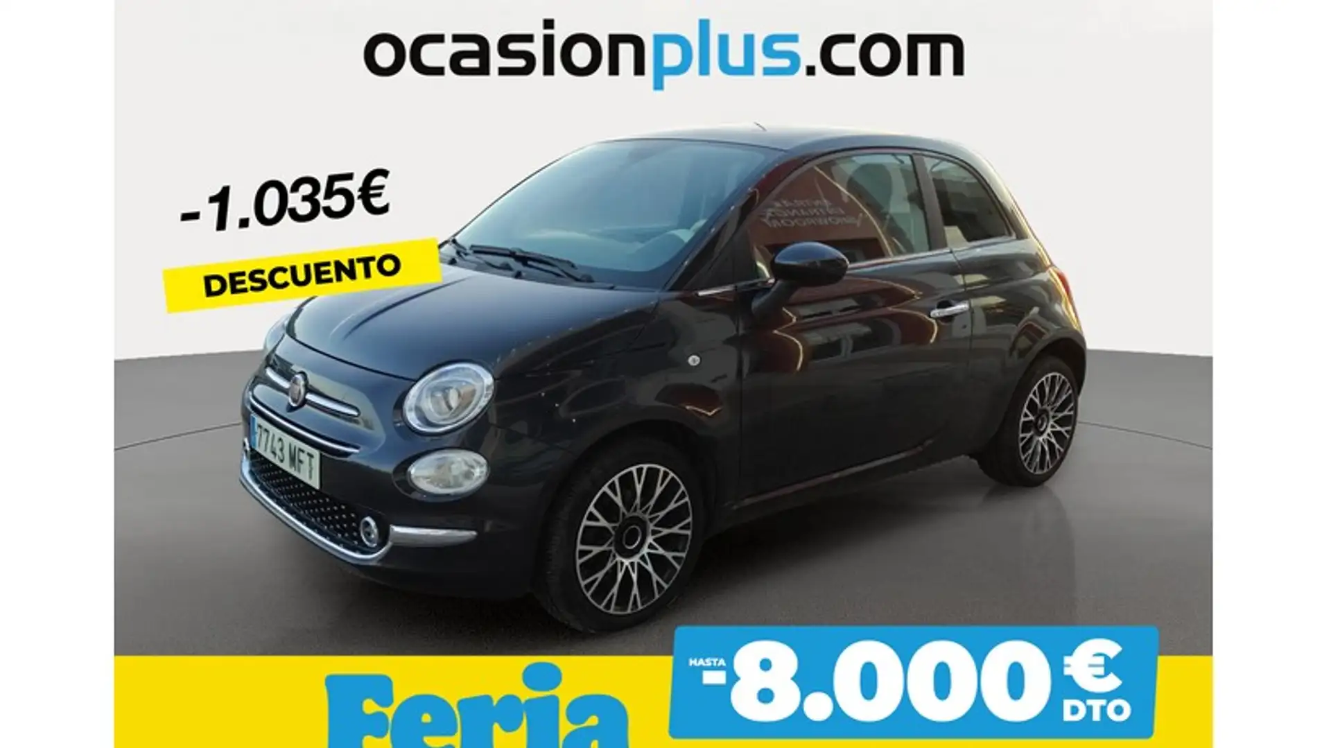 Fiat 500 1.0 Hybrid Dolcevita 52kW Noir - 1