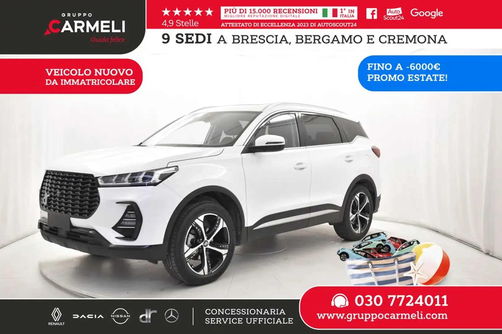 DR Automobiles DR6.0 1.5 turbo - CAMPAGNA KM0 LUGLIO 2025 Blanco - 1