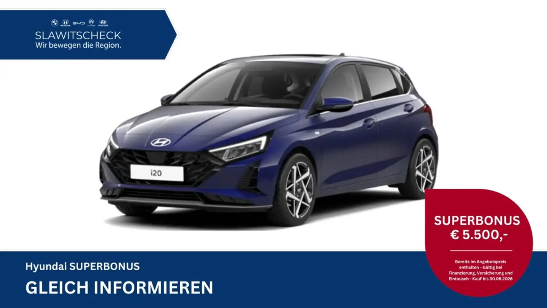 Hyundai i20 (BC3) GO 1.0 T-GDI Blau - 1