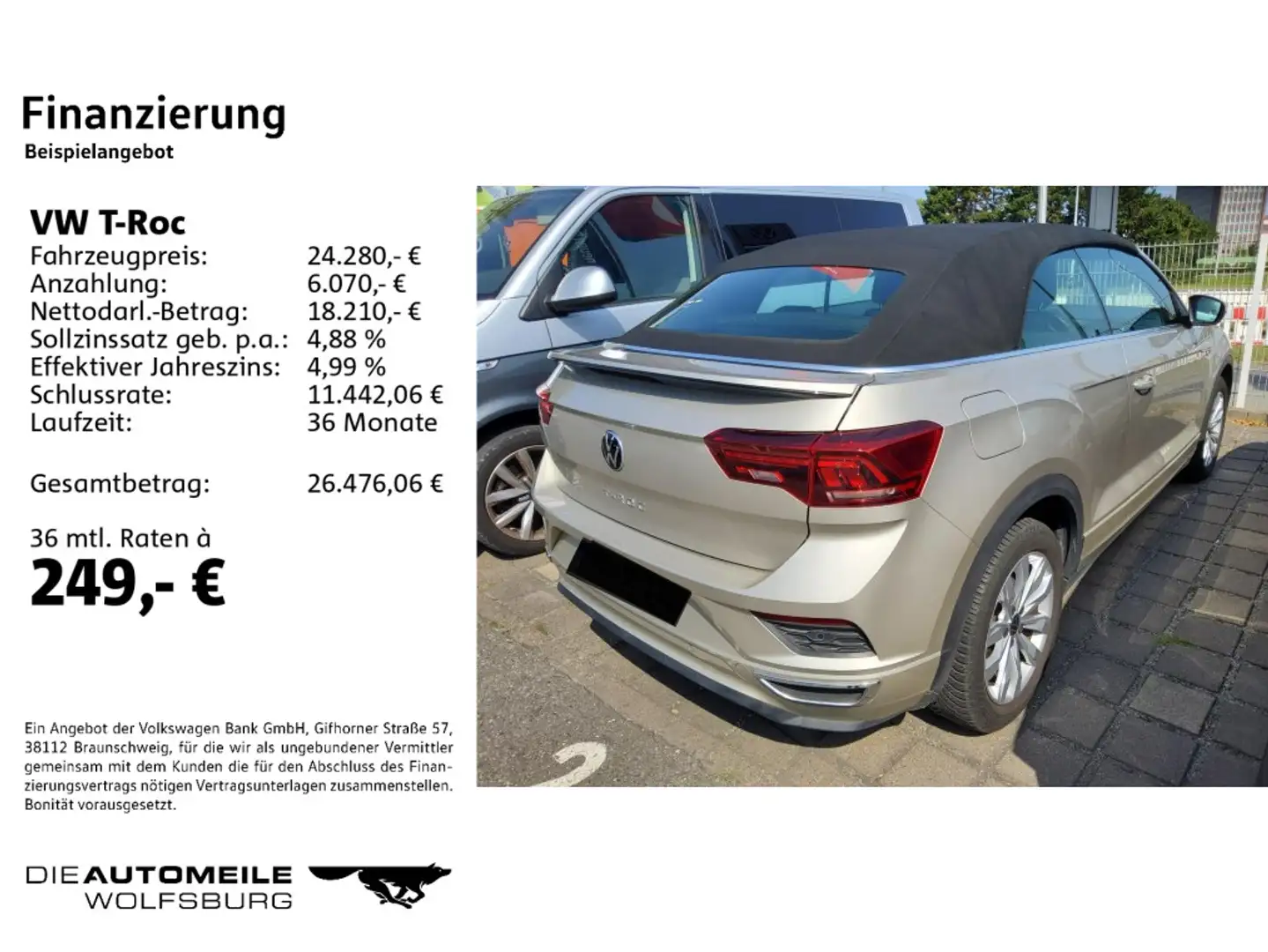 Volkswagen T-Roc Cabrio 1.5 TSI R-Line LED//Einparkhi/Multi Silber - 2