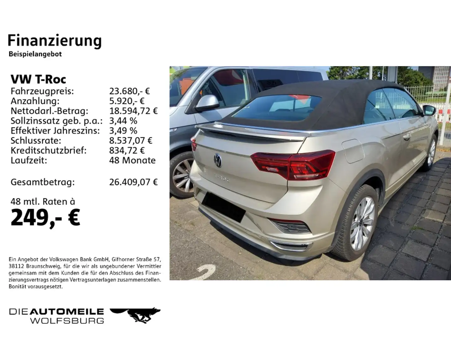 Volkswagen T-Roc Cabrio 1.5 TSI R-Line LED//Einparkhi/Multi Silber - 2