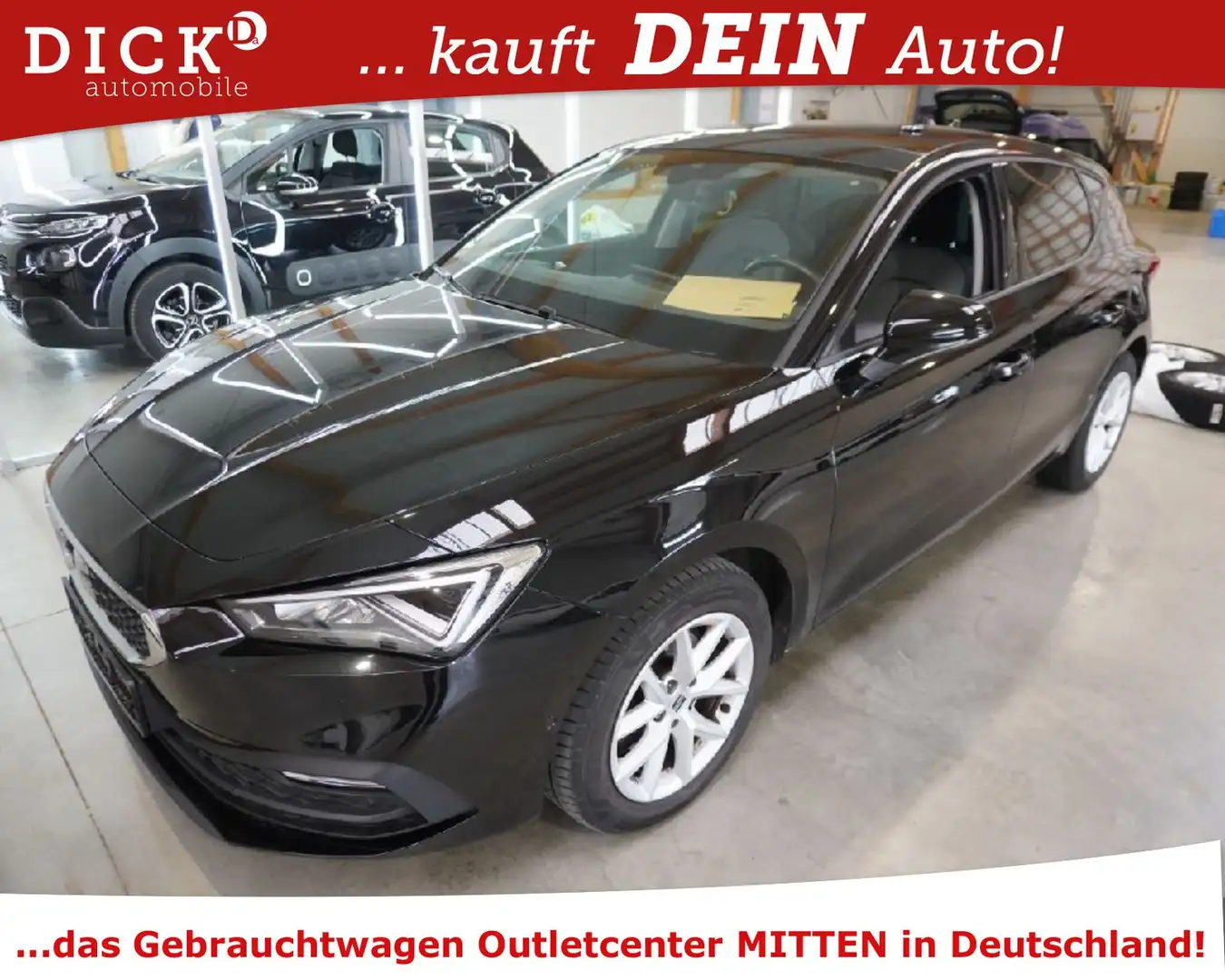 SEAT Leon Style 1.0TSI LED/PANO/NAVI/DAB/SHZ/RFK/8Fa Noir - 1