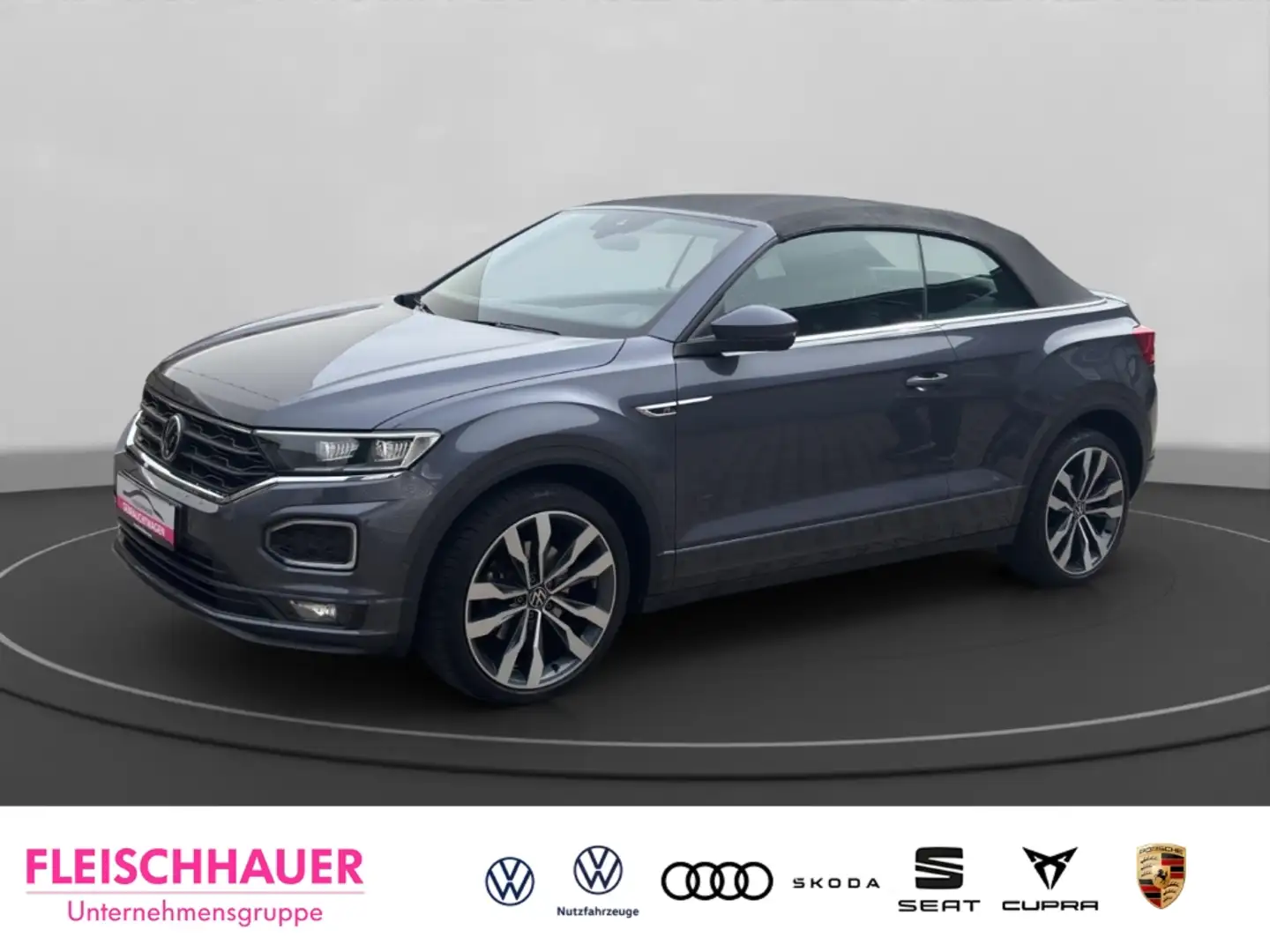 Volkswagen T-Roc Cabriolet 1.5 TSI R-Line Leder Navi LED Sitzhz Grau - 1