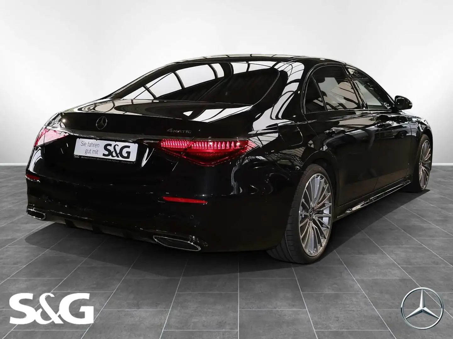 Mercedes-Benz S 450 d 4M lang Standhz.+LED+Pano+Hinterachslenk Czarny - 2