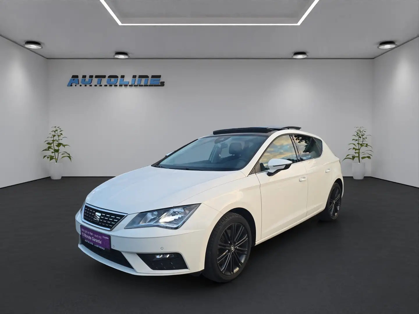 SEAT Leon 2.0 TDI DSG *PANO* *NAVI* *ABSTANDSTEMPOMAT* *PDC* Weiß - 1