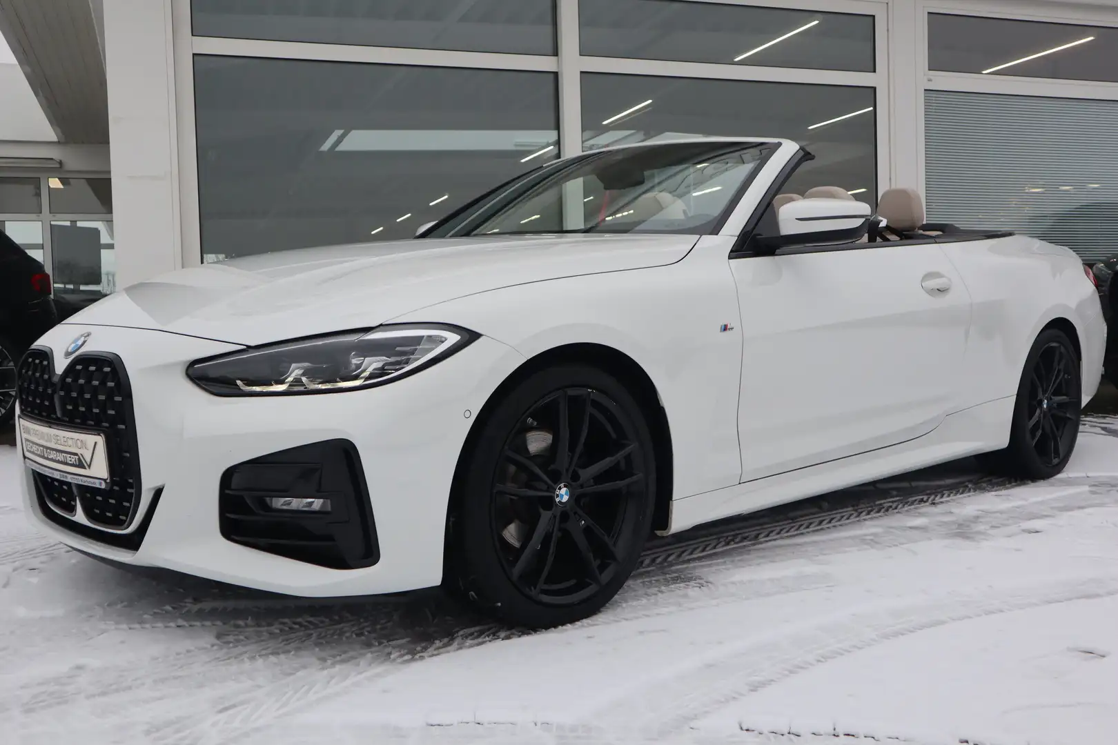 BMW 420 i Cabrio M Sport/Head-Up/HiFi/DAB/WLAN/Shz Weiß - 1