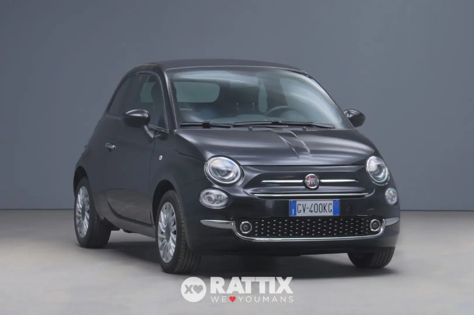 Fiat 500C 1.0 Hybrid 70CV Dolcevita Schwarz - 1