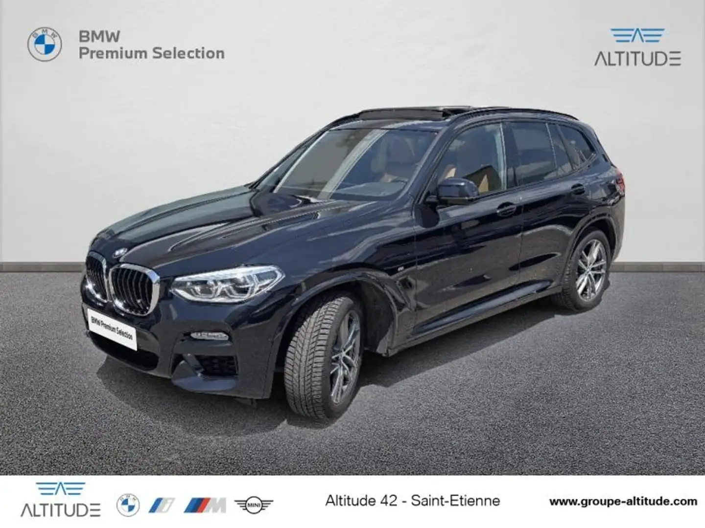 BMW X3 xDrive25dA 231ch M Sport Euro6c Noir - 1