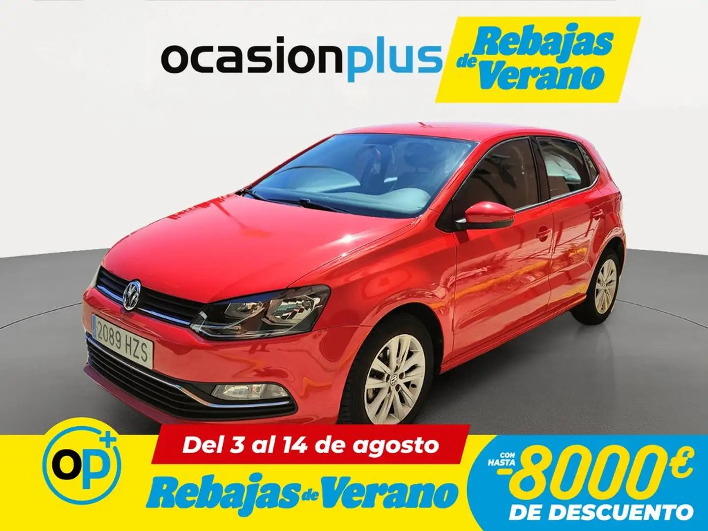 Volkswagen Polo 1.4 TDI BMT Advance 66kW Rojo - 1