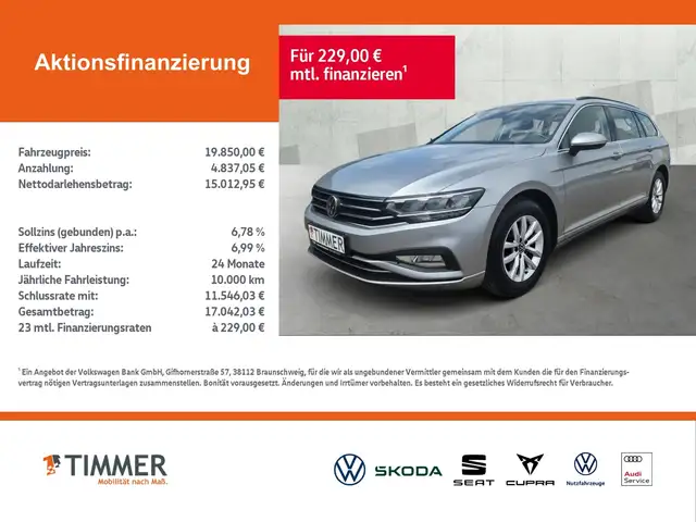 Volkswagen Passat Variant 2.0 TDI BUSINESS *LED *RKAM *ACC *TRAVEL *NAVI *U