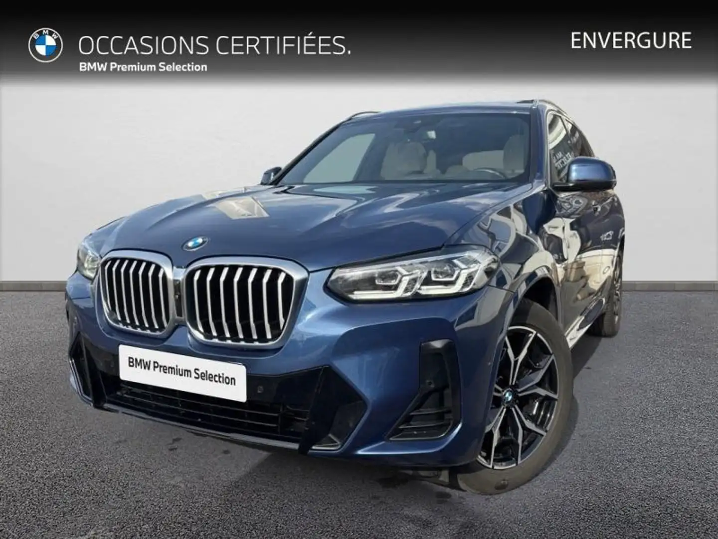 BMW X3 xDrive20d 190ch M Sport Bleu - 1