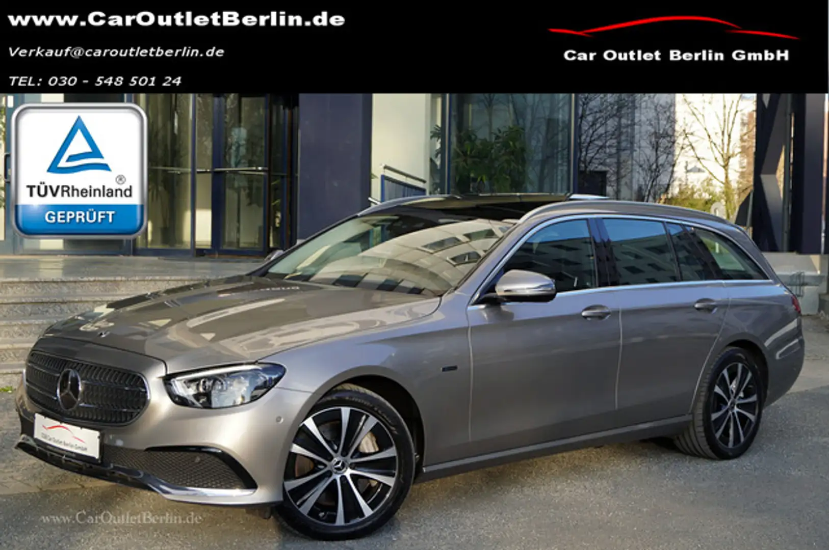 Mercedes-Benz E 300 de T Fahrpaket Memory Pano Kamera MultiBea Zilver - 1