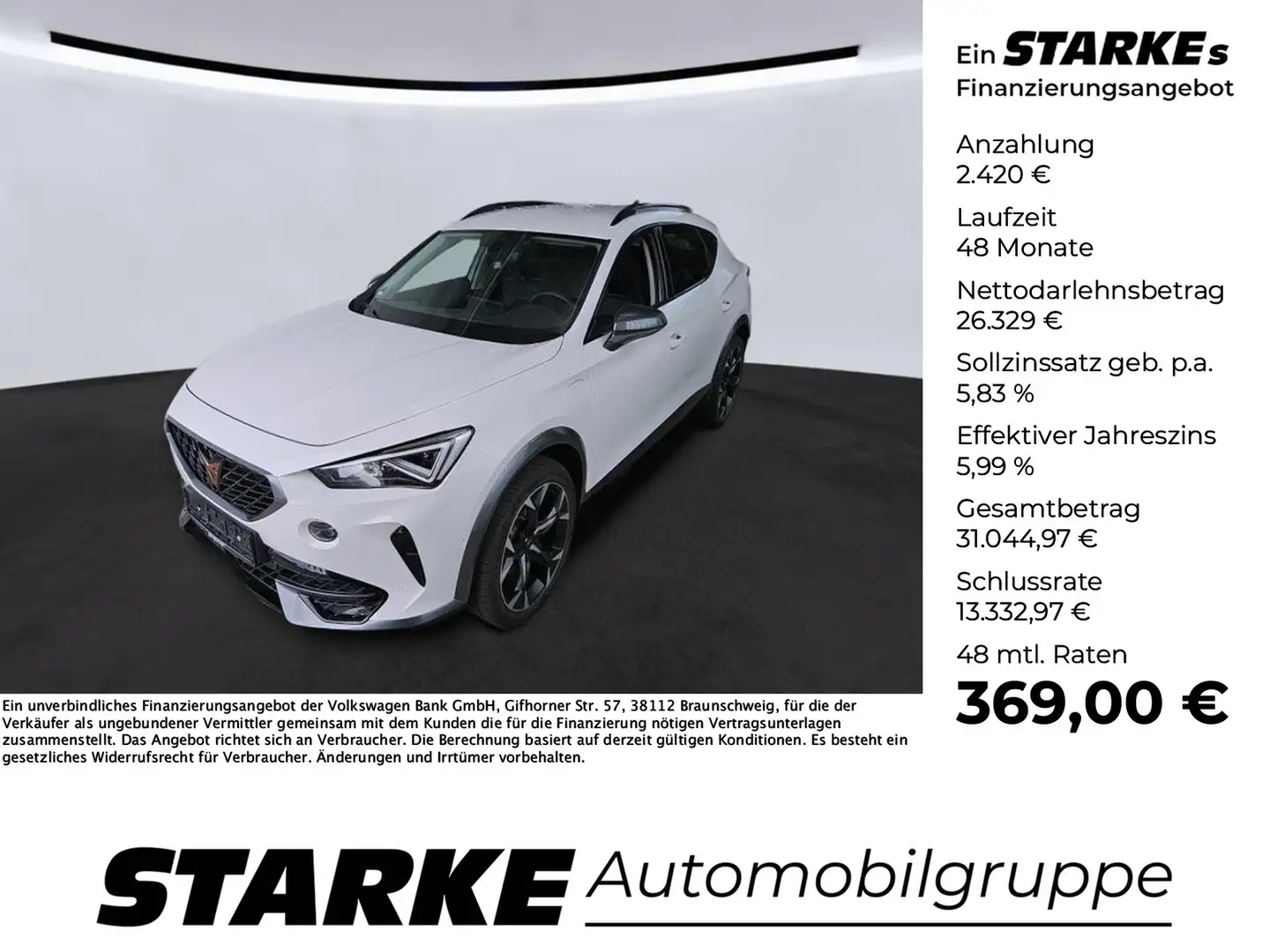 CUPRA Formentor 1.4 TSI DSG e-Hybrid Weiß - 1