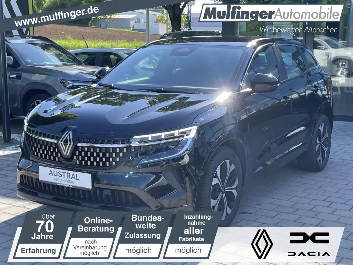 Renault Austral Evolution Mild Hybrid 160 A Bluetooth Navi Schwarz - 1