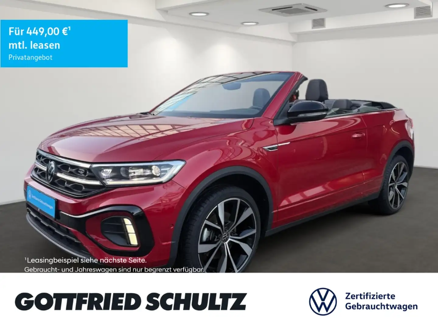 Volkswagen T-Roc Cabriolet 1.5 TSI DSG STHZ LED NAV R-Line KAMERA A Rot - 1