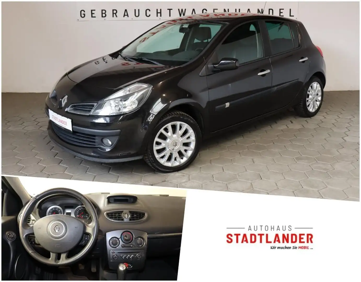 Renault Clio III Exception 1.6 KLIMA*4S-REIFEN*ALU Schwarz - 1