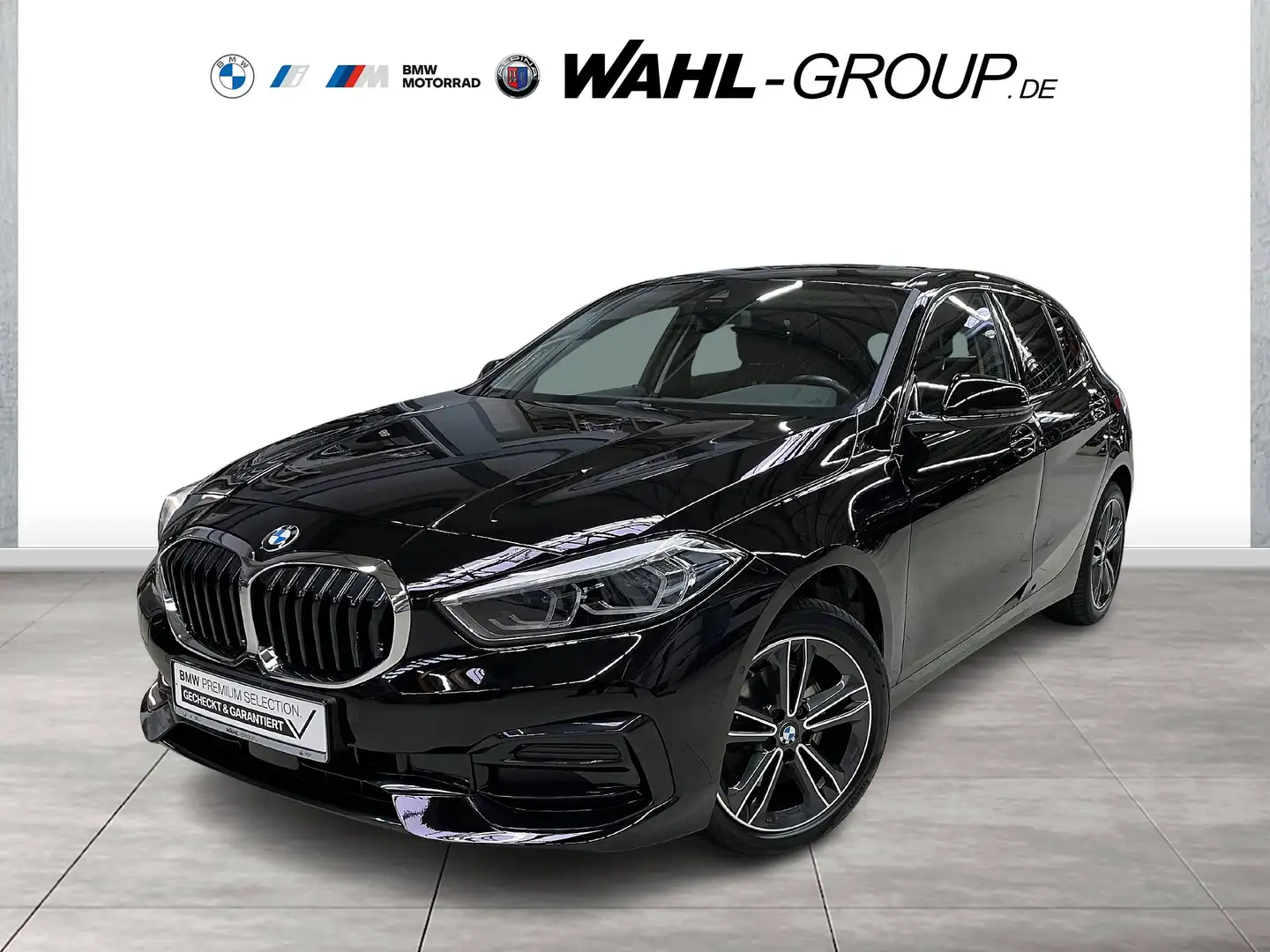BMW 118 i SPORT LINE DAB LED AHK CARPLAY ALU 17" Noir - 1