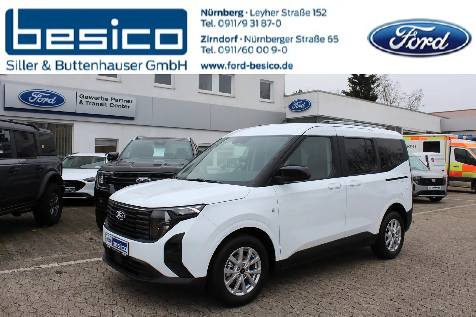 Ford Tourneo Courier Titanium 1,0EcoBoost*Winter Paket*Kamera*PDC*DAB* Weiß - 1