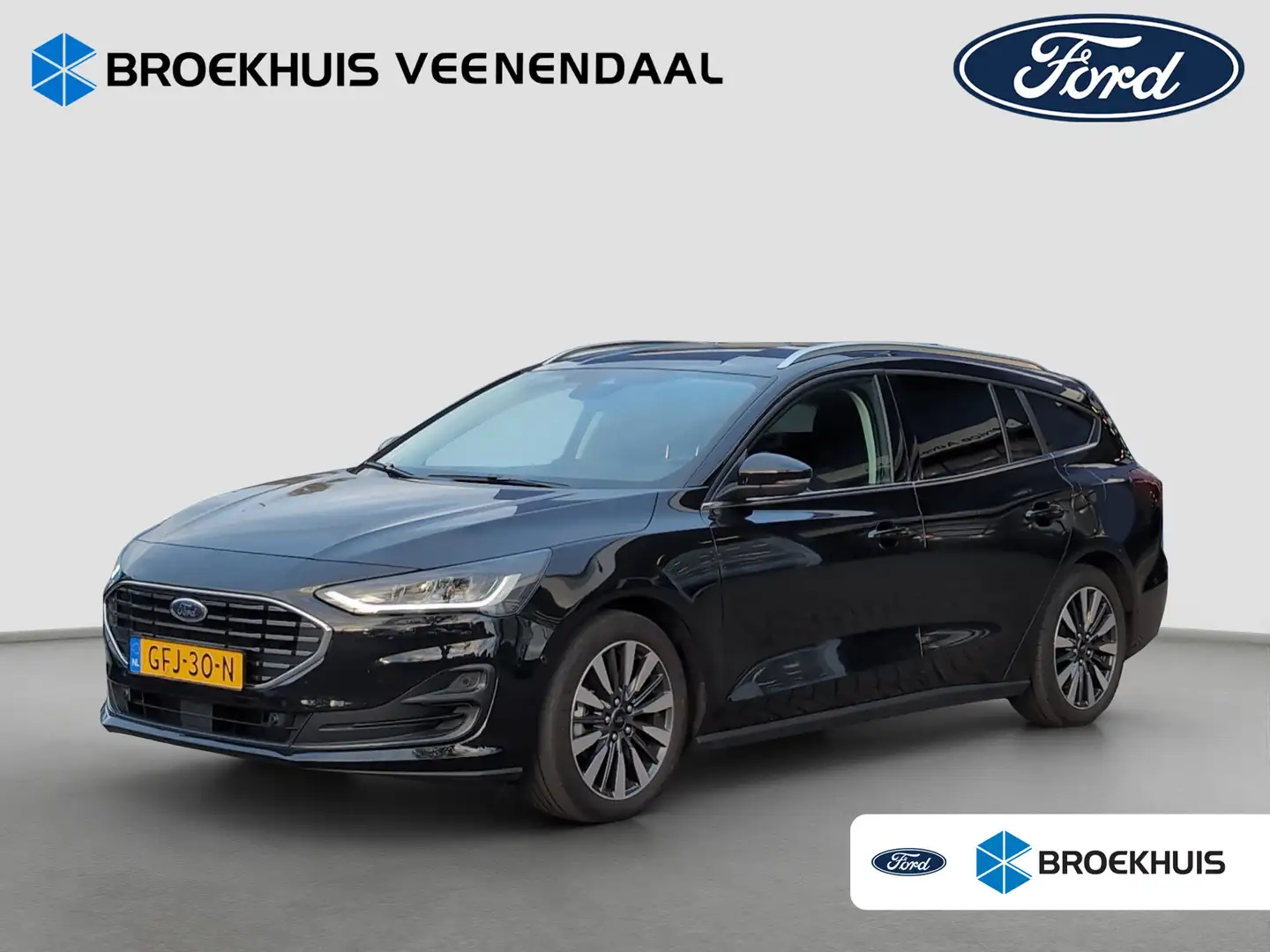 Ford Focus Wagon 1.0 Hybrid Titanium X | Winter Pack | Adap. Noir - 1