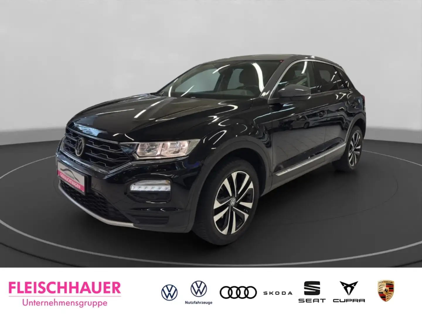 Volkswagen T-Roc United 1.5 TSI Navi+Stdhzg+PDC+App-connect Schwarz - 1