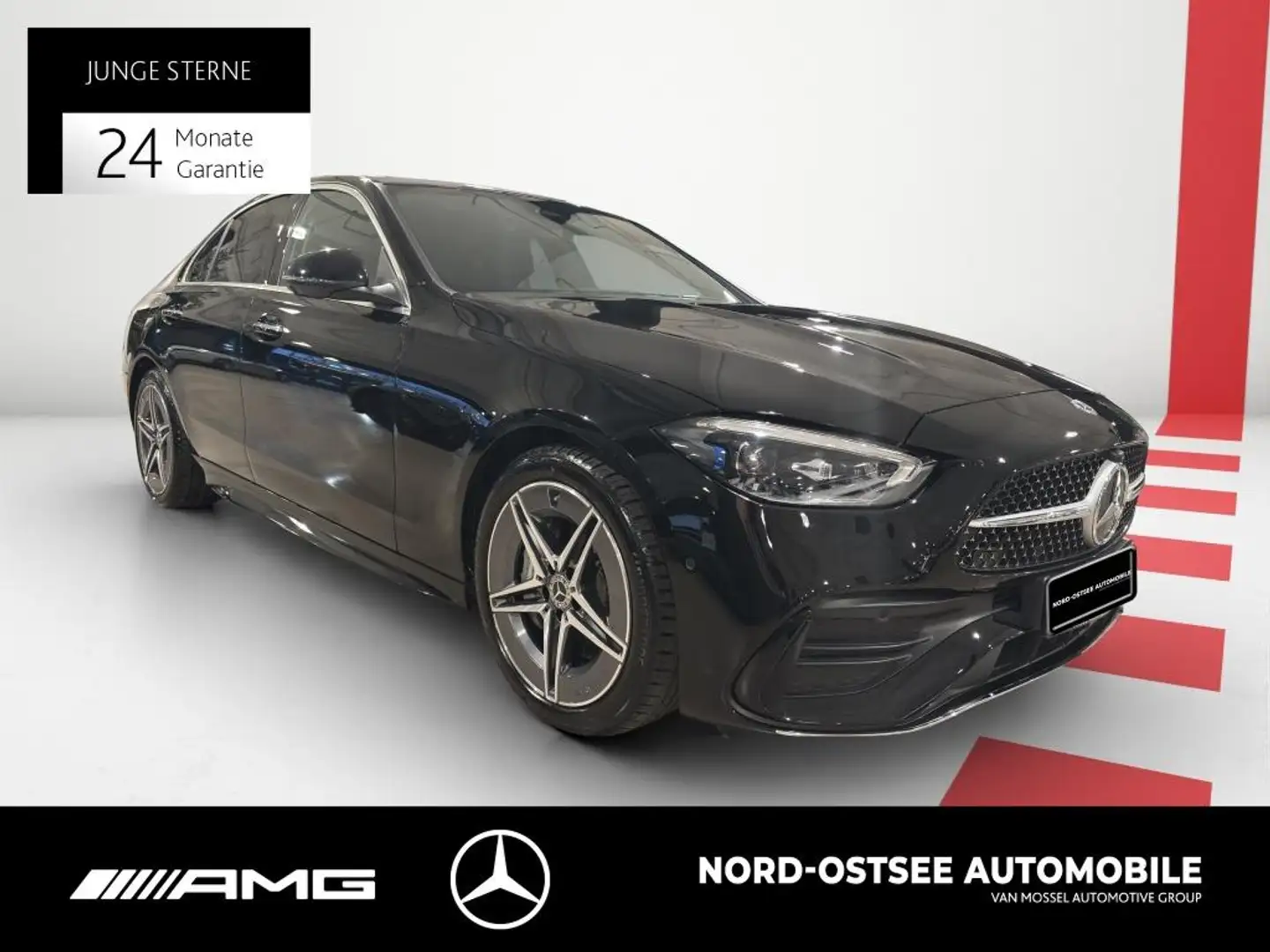 Mercedes-Benz C 300 d AMG PREM. SHD DISTR. BURMESTER 360° Schwarz - 2