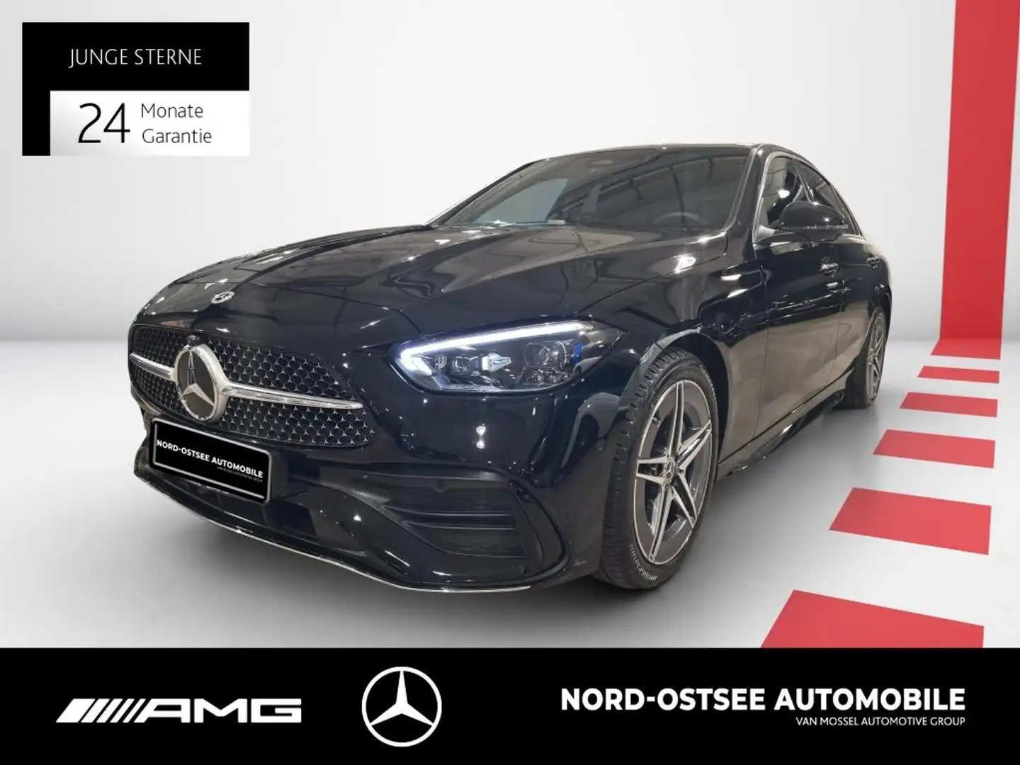 Mercedes-Benz C 300 d AMG PREM. SHD DISTR. BURMESTER 360° Schwarz - 1