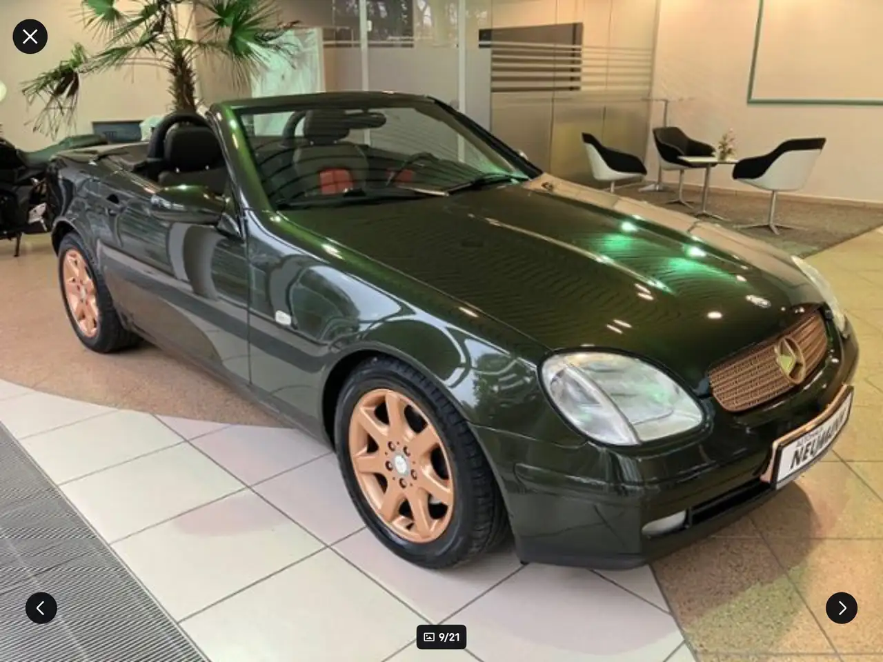 Mercedes-Benz SLK 230 Kompressor, Designo-olivgrün, foto 1