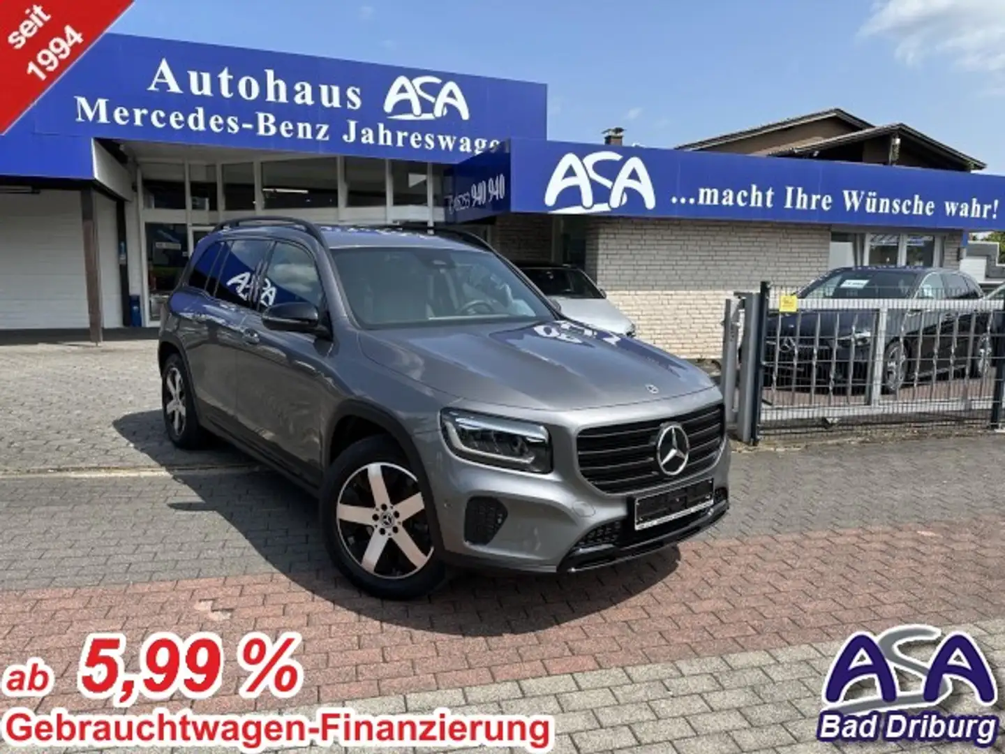 Mercedes-Benz GLB 220 d 4M+7Sitzer+Night-Paket+AHK+Offroad-Technik-Paket Grau - 1