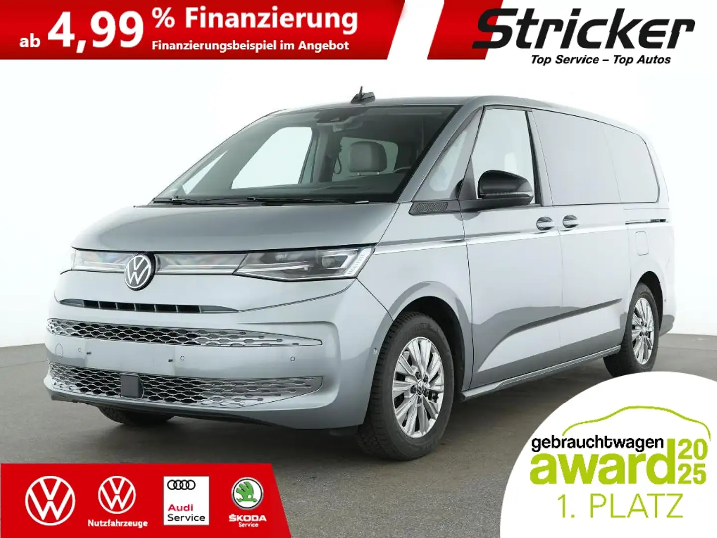 Volkswagen T7 Multivan Style lang 2.0TDI DSG 558,-ohne Anzahlung VIs-a-V Silber - 2