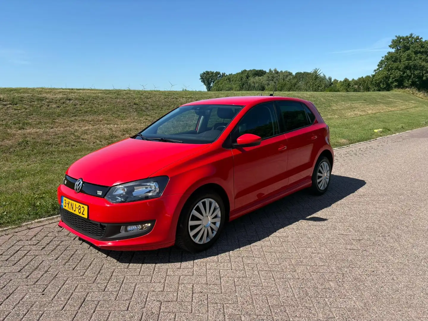 Volkswagen Polo 1.2 TDI BlueMotion Comfortline 1e eigenaar airco c Rood - 2