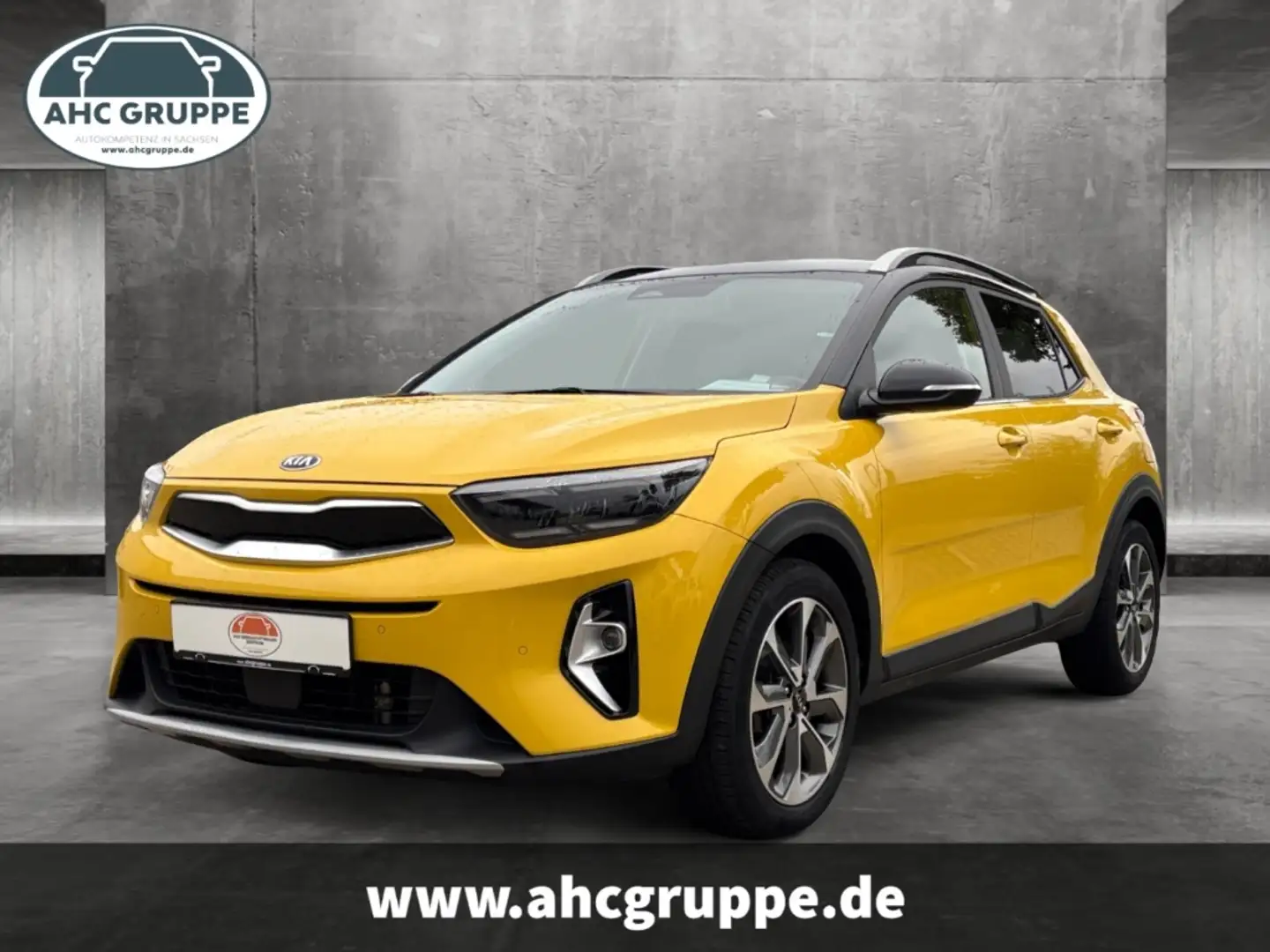 Kia Stonic 1.0 T-GDI Mild-Hybrid EU6d Spirit, Navi, Drive-Ass Jaune - 1